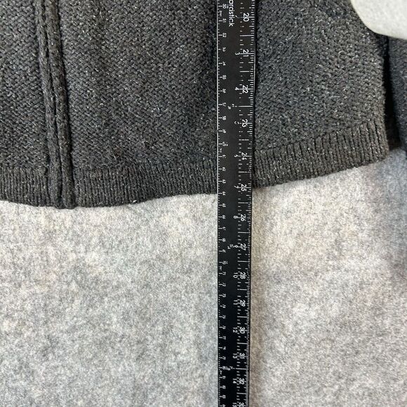 Carbon 2 Cobalt Sweater Mens Small Knit Full Zip Cotton Charcoal Gray Pockets - Picture 4 of 9